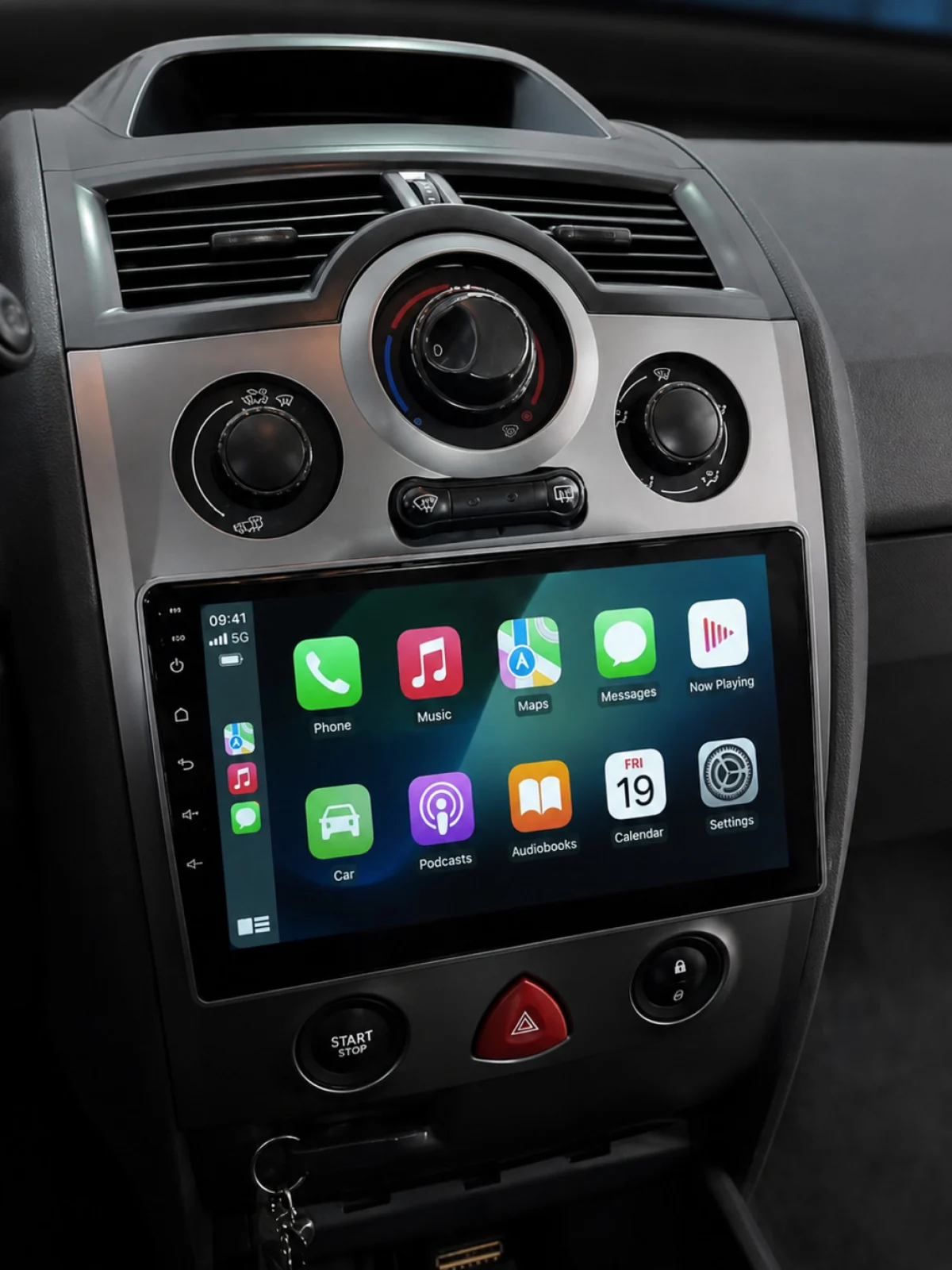 Renault Megane için Renault Megane 2 Alt Konsol Android Multimedya